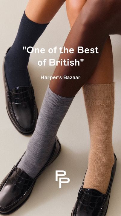 Ad 178: Harper’s Bazaar “One of the Best of British”, two pairs in loafers